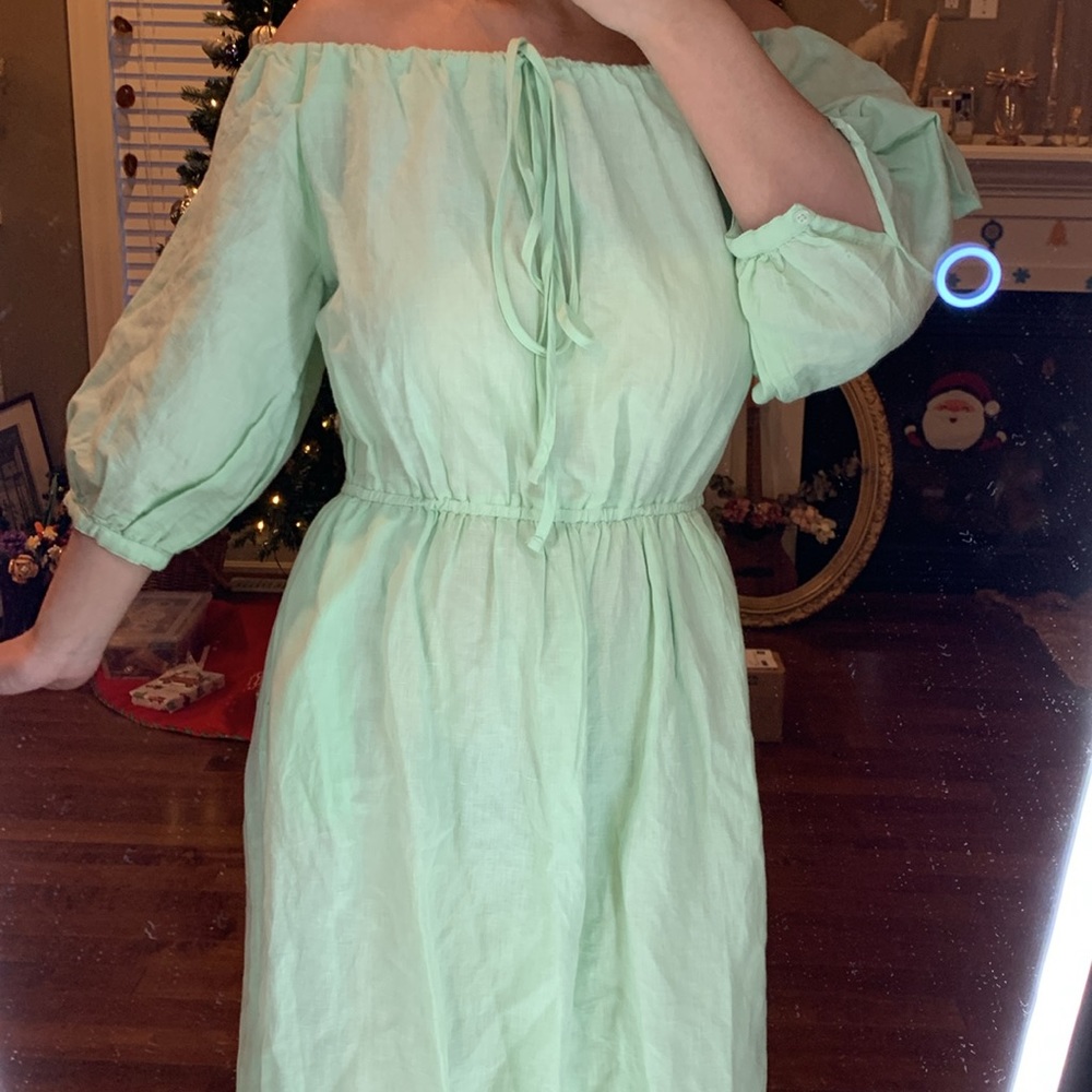 Topshop | new maxi green dress